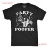 Мужская смешная футболка 'Party Pooper Dog' Саркастическая Новинка Для мужчин винтажная Стильная стиранная Унисекс Мягкая модная с принтом Эластичная