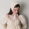 Женский пушистый вязаный шерстяной треугольный шарф и повязка на голову-галстук от французских брендов - Осенне-зимнее тепло, милый и очаровательный стиль.