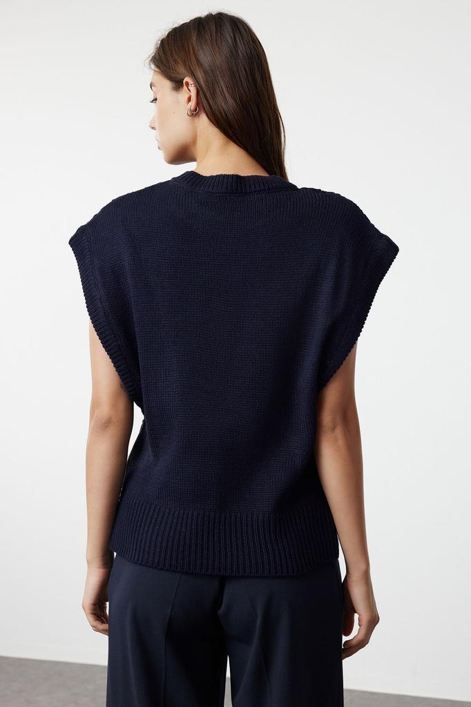 Женский модный стильный свитер с каменным узором и круглым вырезом, трикотажный свитер