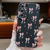 Bowknot Pattern Slim Phone Case For Samsung S25 S24 FE S23 Ultra S22 S21 A56 A36 A16 A55 A26 A35 A15 TPU Leather Texture Shockproof Matte Soft Cover