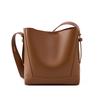 Hifashion Trendy Cow Genuine Leather Bucket Shoulder Bags For Women 2025 Luxury Designer Shopping Work Crossbody Ladies Handbags