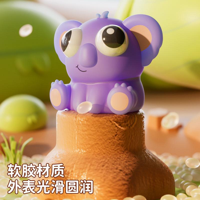 Squeeze Eye Cartoon Animal Sensory Toys Fun Novetly Fidget Stress Relief Anxiety Eyeball Bouncing Toy Gifts for Kids Adults