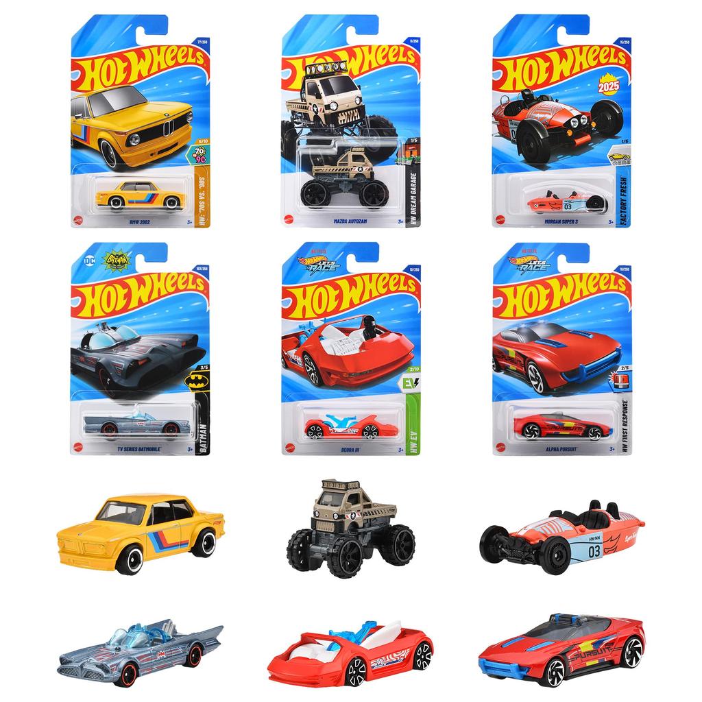 Hot Wheels Базовые машинки Ассортимент F Игрушка-машинка Мини Возрастные машинки, Коробка на 36 машинок, 3+, Многоцелевой, 98PF-C4982