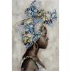 Abstract African Girl Canvas Painting Graffiti Art Posters and Prints Wall Art Pictures for Living Room Wall Decoration Cuadros