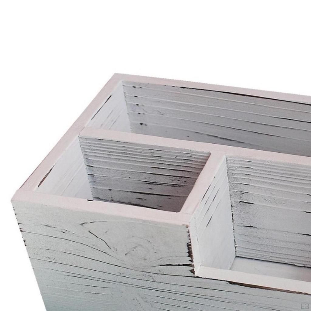 Органайзер для стола Деревянный держатель для ручек Портативные отделения Настольное хранилище Пульт дистанционного управления для