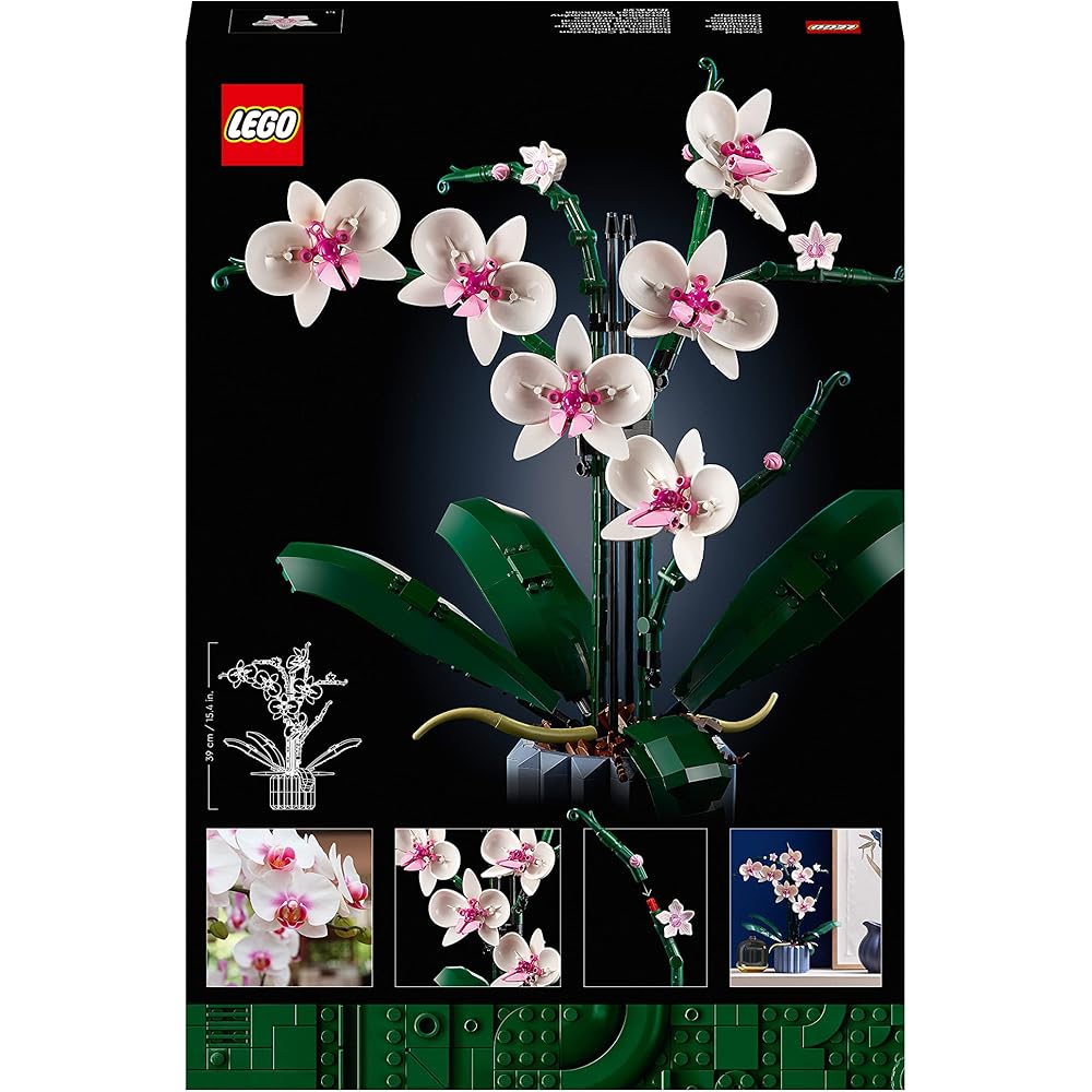 Конструктор LEGO Botanical Орхидея 10311 Декоративная цветочная композиция для интерьера дома Подарок для мужчин и женщин