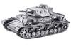 Piececool 3D Panzer IV D Metallic Nano 3D Metal Assembly No Glue For Intermediate and Adult Collectible Ornament Puzzle, Ausf. Tank, Puzzle, Puzzle,