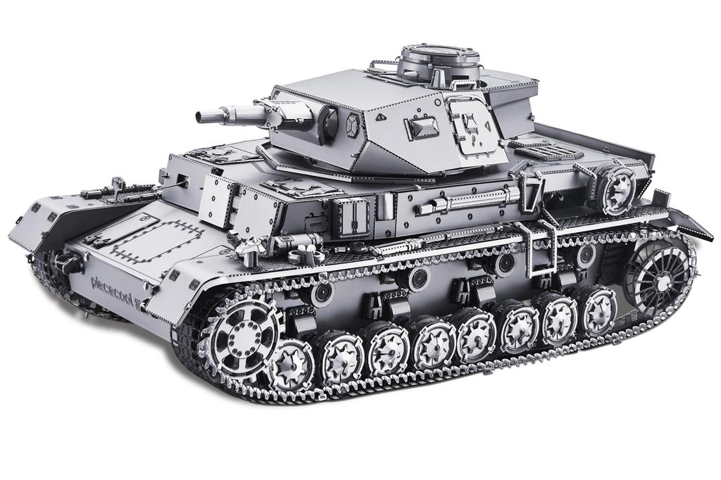 Piececool 3D Panzer IV D Metallic Nano 3D Metal Assembly No Glue For Intermediate and Adult Collectible Ornament Puzzle, Ausf. Tank, Puzzle, Puzzle,