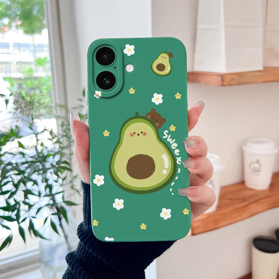 Для iPhone 17 Pro Max / iPhone Air Чехол для телефона Милый Мультяшный Жидкий Силикон Полное Покрытие Противоударный Бампер Для iPhone17 Fundas