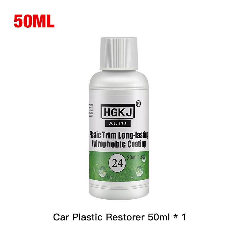HGKJ-24 Plastic Restore Revitalizer Plastic Renovator Long Lasting Coating for Car Rubbers Refurbish Clean Gloss Black Shine