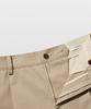 MANNERGRAM [Half Set Japanese Imported Fabric] Single-Pleat High-Density Cotton Half Pants Light Beige