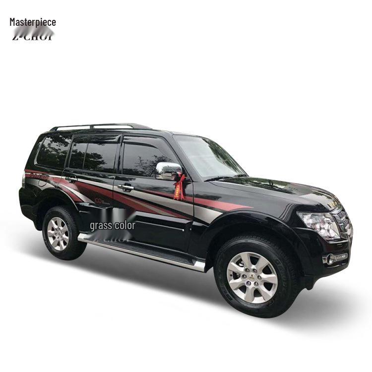 Полосы на кузове Mitsubishi Pajero V97/V93/V73/V77: Декоративная наклейка в виде тонких полосок для наружного применения