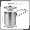 Camping Pot Outdoor Camp Ultralight 304 Stainless Steel with Lid Cookware for Backpacking