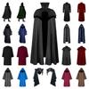 2025 Grim Reaper Hooded Cloak Robe - Medieval Wizard Cosplay Costume