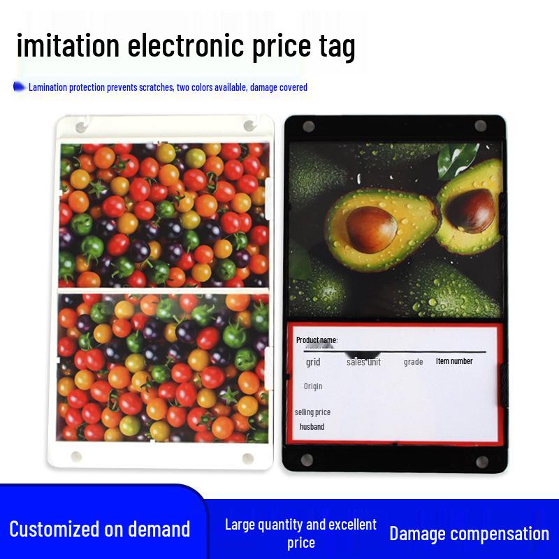 Electronic Fresh Fruit Display Price Tag Sign for Supermarkets