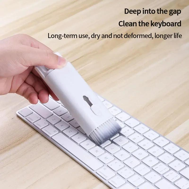 7 In 1 Portable Multi-function Laptop Keyboard Cleaning Brush Set Mobile Phone Earphone Dust Removal Brush