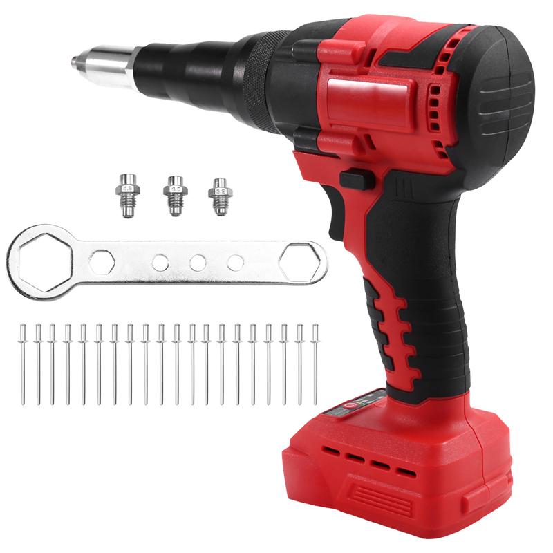 AD23-Cordless Rivet Gun Brushless 4.8Mm Rivet Nut Gun Automatic Riveting Tool For 18V 20V Battery (No Battery)