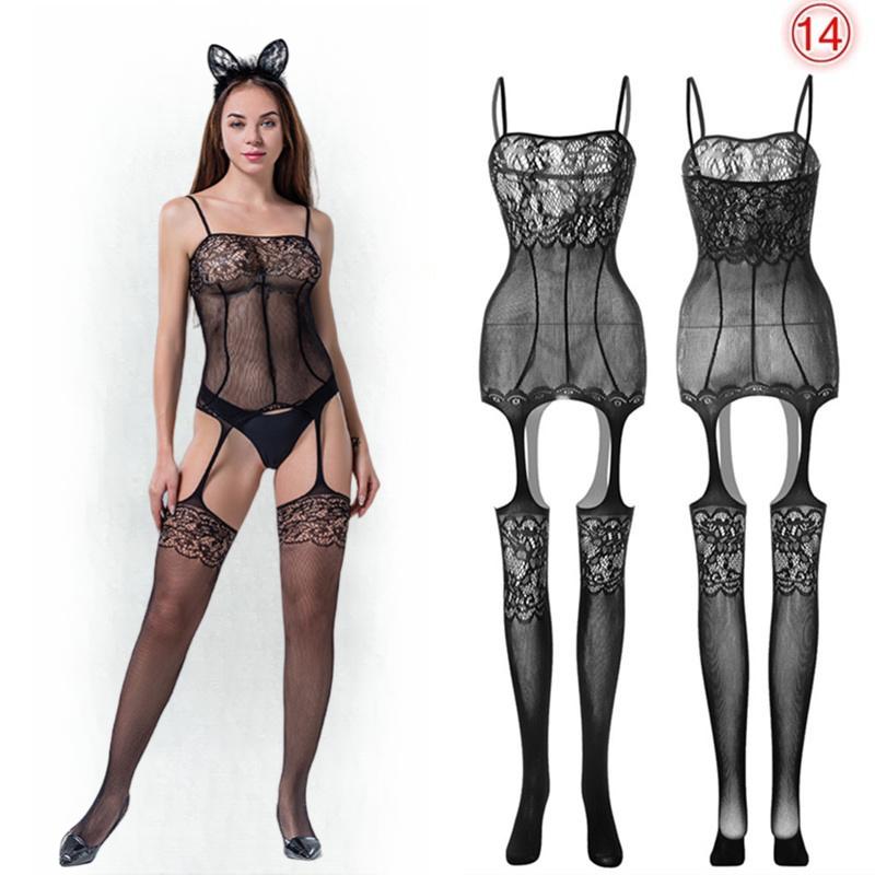 New Fashion Plus Size Women Fishnet Body Stocking Underwear Sexy Bodysuit Lingerie