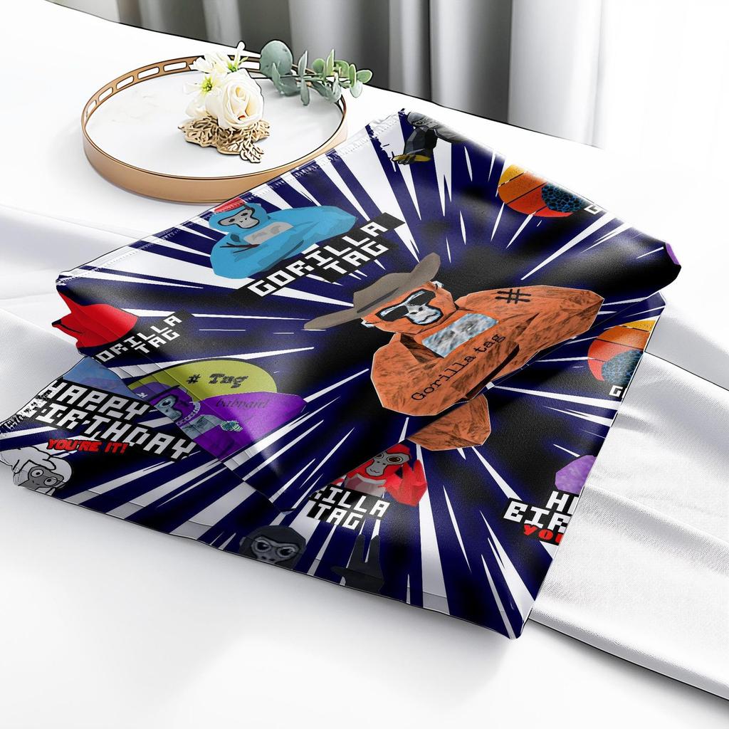 Игра Горилла Комплект постельного белья из трех предметов с 3D цифровой печатью Пододеяльник Покрывало