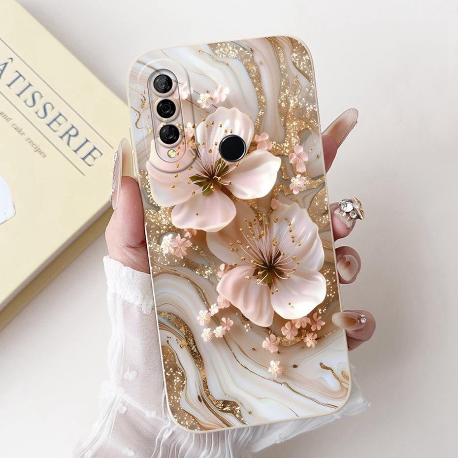 Beautiful Floral Painting Phone Case For Huawei Y6P 2020 / Y7P 2020 Soft Silicone Shockproof Cover For Huawei Y6p Y7p Bumpers