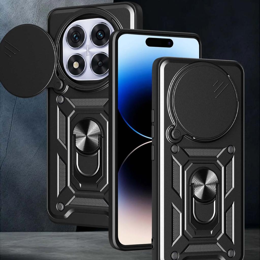 Бронированный защитный чехол с магнитным кольцом для Redmi Note 14 13 Pro Plus 4G 5G чехол для телефона с защитой камеры