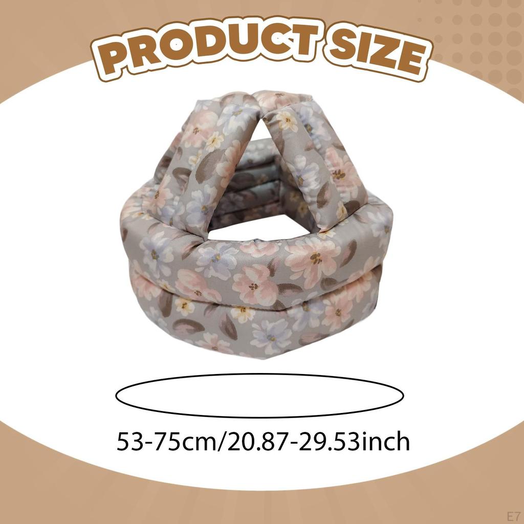 Шляпа для защиты от падений Мягкая Защитная для пожилых людей для взрослых Покупки Коридор синий цветок