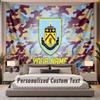 Custom Name Text Tapestry Burnley Football Personalized Polyester Wall Tapestry For Bedroom And Room