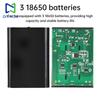 Корпус для Power Bank на 3 аккумулятора 18650, без пайки, DIY-комплект, двойной выход DC5V 12V, последовательное соединение, мобильный Power Bank, с переключателем, DC5.5*2.1мм