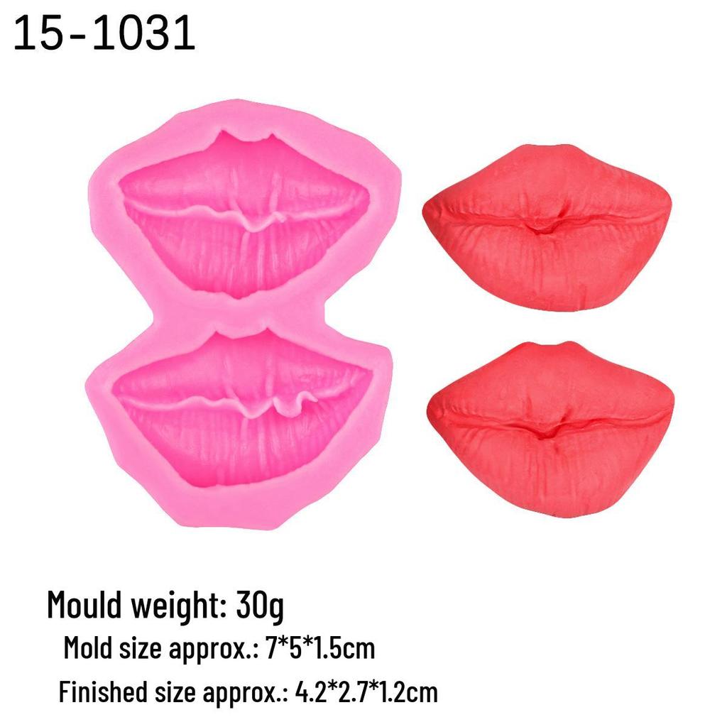 Силиконовая форма своими руками: 8-гнездовая форма Сердце и Губы для шоколада, мастики и эпоксидной смолы. Идеально для украшения торта на День святого Валентина.