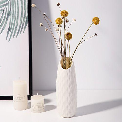 Small Fresh and Simple Flower Arrangement Ins Vase Simulation Plastic Living Room Creative Ornament Drop-resistant Home Vase