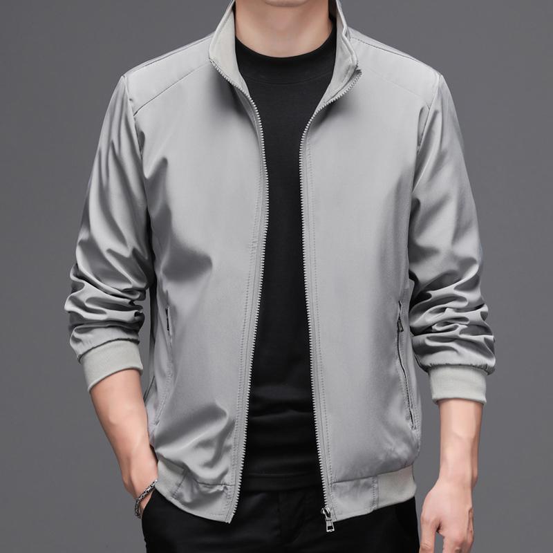 M-5XL Мужская весенне-летняя тонкая куртка с принтом, легкая дышащая куртка из полиэстера с воротником-стойкой, повседневная молодежная куртка