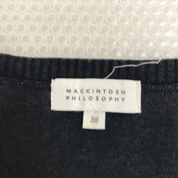 MACKINTOSH PHILOSOPHY Silk Blend Dolman Top Dress Women’s 38 Navy(USED)