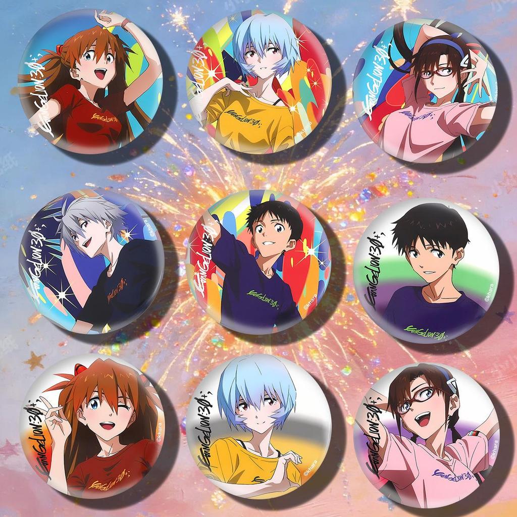 Летний юбилейный кулон и значок-булавка Neon Genesis Evangelion.