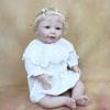 BZDOLL 55 см, мягкая силиконовая кукла Reborn Lisa для маленьких девочек, игрушка, реалистичное тканевое тело, реалистичные светлые волосы с корнями, принцесса для малышей Bebe