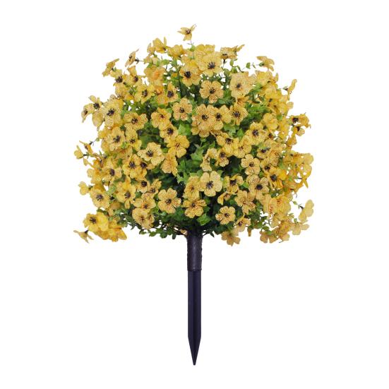 1/2 шт искусственный фиолетовый цветок с колышком устойчивый к ультрафиолетовому излучению искусственный пластиковый цветок шип для внутреннего и наружного сада крыльца патио свадебное украшение для вечеринки