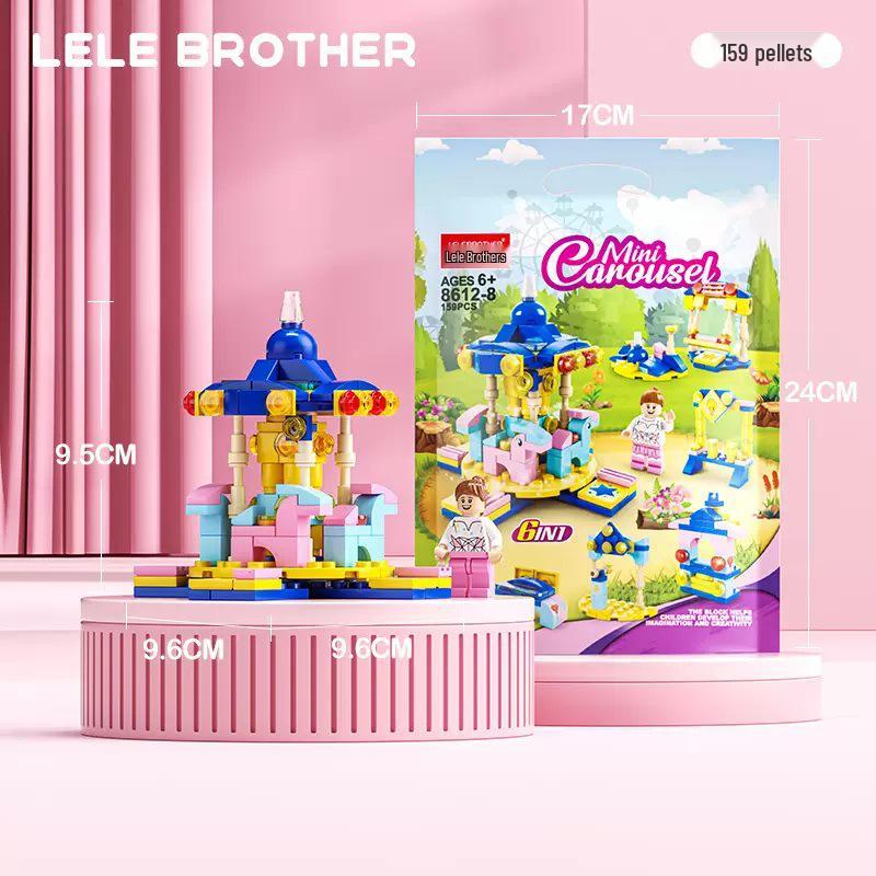 Совместимые с Lego маленькие строительные блоки: Образовательный военный набор «Танк и замок» для мальчиков и девочек