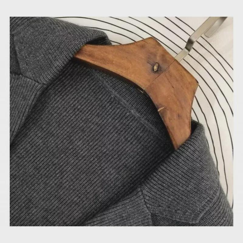 Мужской комплект поло Romon весна-лето и осень - модный повседневный дизайн с лацканами