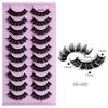 10 Pairs False Eyelashes Russian Strip Lashes Extension Faux Cils Naturel Eyelash Extension D Curl Strip Lashes Makeup Beauty  Magnetic Eyelashes