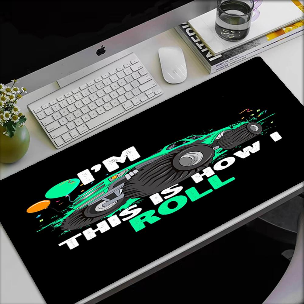 Truck Theme Mouse Pad, Non Slip Rubber Base, Multifunctional Office & Home Decor, Perfect for Workspace Personalization.