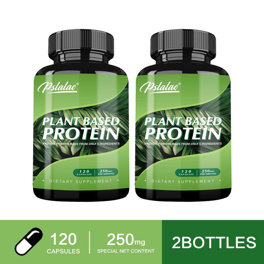 Plant protein capsules, aid digestion, 3080 mg, antioxidant, vitamins, suitable for both men and women.
