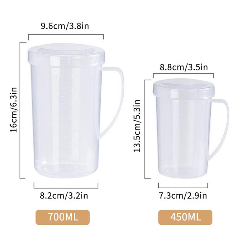 Кружка для молока с крышкой, кружка для йогурта с ручкой, кружка для завтрака, кружка для молока и кофе, для разогрева в микроволновой печи, мерная кружка со шкалой, контейнер для напитков