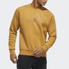 Adidas Large Logo Crew Neck Sport Sweatshirt Men Sweatshirt Wheat-Brown HE9902