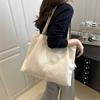 Fashion Summer New Solid Color Nylon Large Capacity Simple Casual Literary Cloth Bag Shoulder Tote Bag