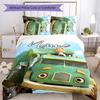 3pcs Custom Name Trash Truck Bedding Set Duvet Cover Closure Includes 1 Duvet Cover & 2 Pillowcases for All Seasons Bedroom Decor