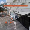 Rainproof Sunshade Awning with Gutter for Balcony or Door