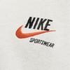 Nike Однотонный мужской свитер с длинным рукавом и V-образным вырезом с логотипом, белый DX0008-133