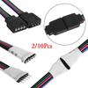 2/10 Pcs Hot LED Strip Light For 3528 5050 Adapter 4 pin 5 Pin Wire  Male Female Connector