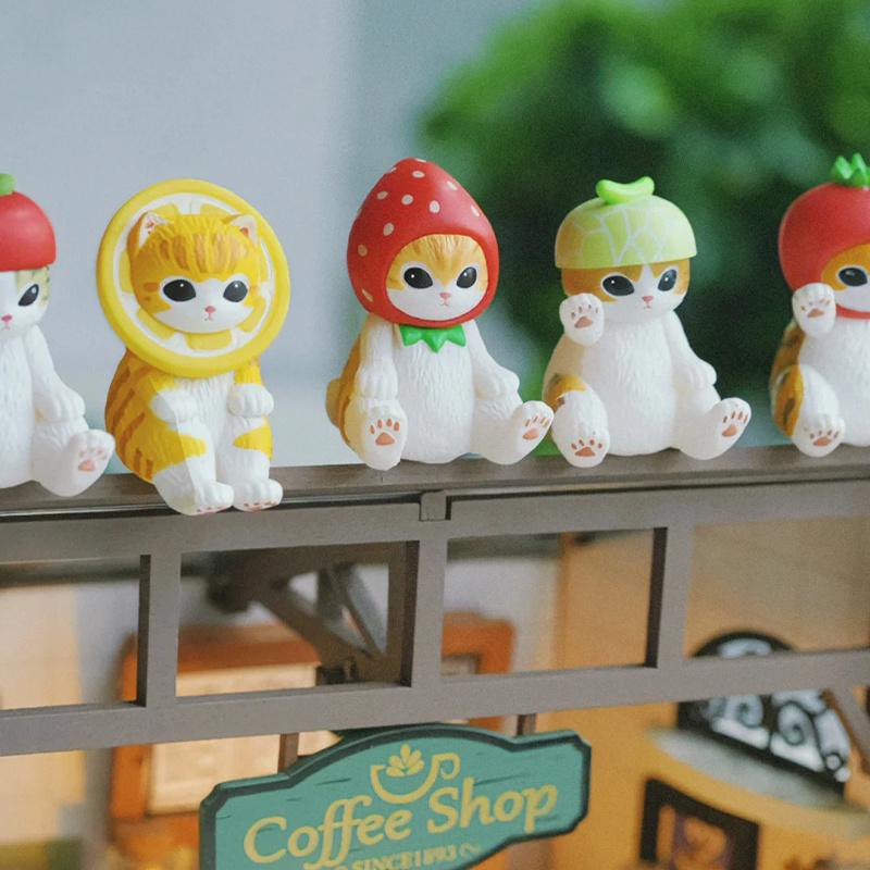 Mofusand Shark Cat Blind Box Series Toy Creative Desktop Cartoon Ornament Doll Collectibles Home Decoration Mystery Box Fun Gift