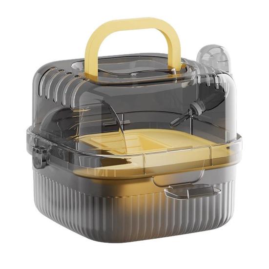 Клетка для хомяка с прозрачной верхней крышкой, матовым дизайном дна, двойного назначения для использования в помещении