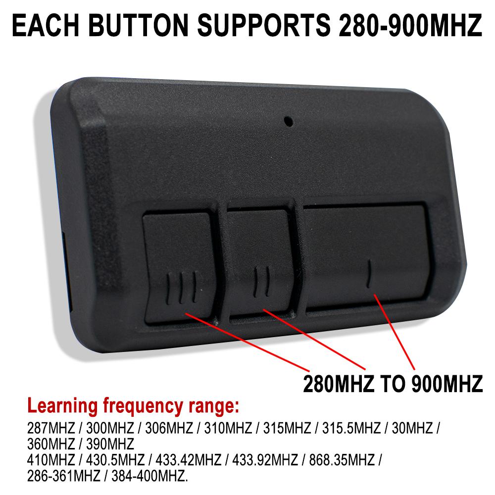 5PCS Scimagic 3 in 1 Garage Door Duplicator Remote Control Gate Keychain Opener Clone 310 315 390 433 868 MHz Includes CliP